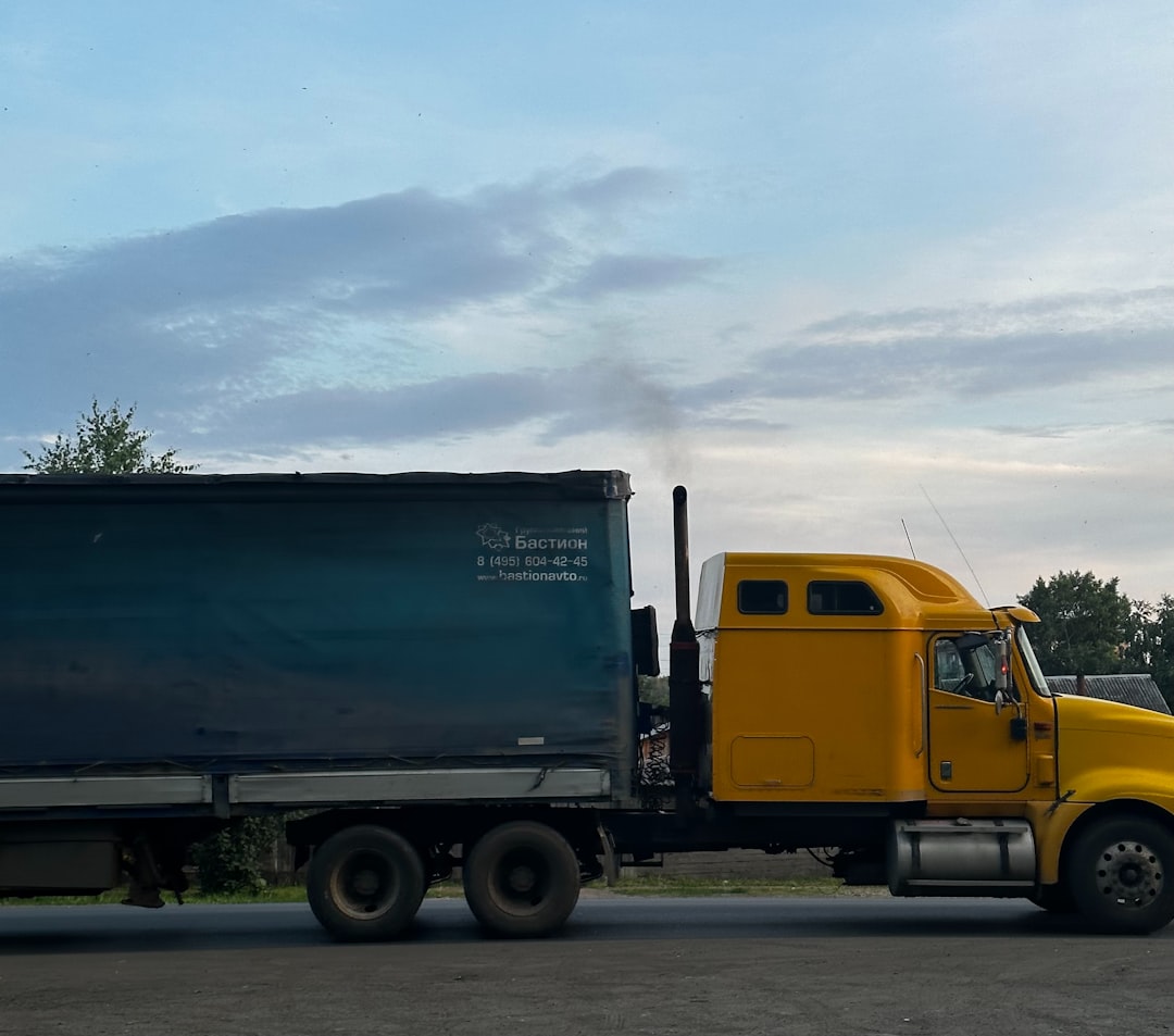 Moving truck and family